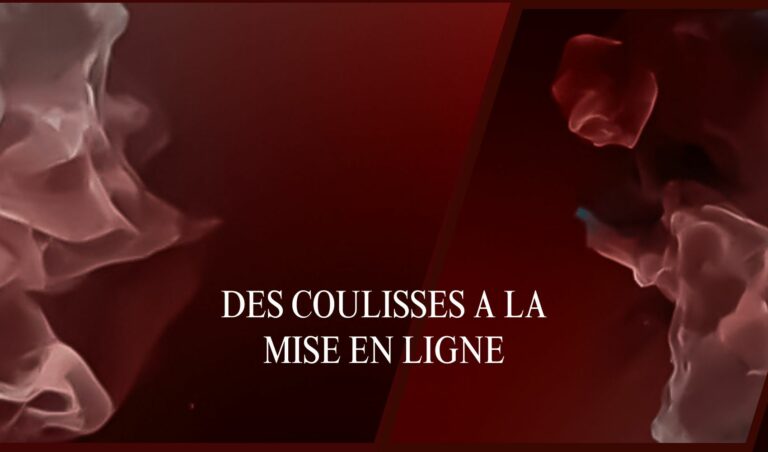 Des coulisses à la mise en ligne